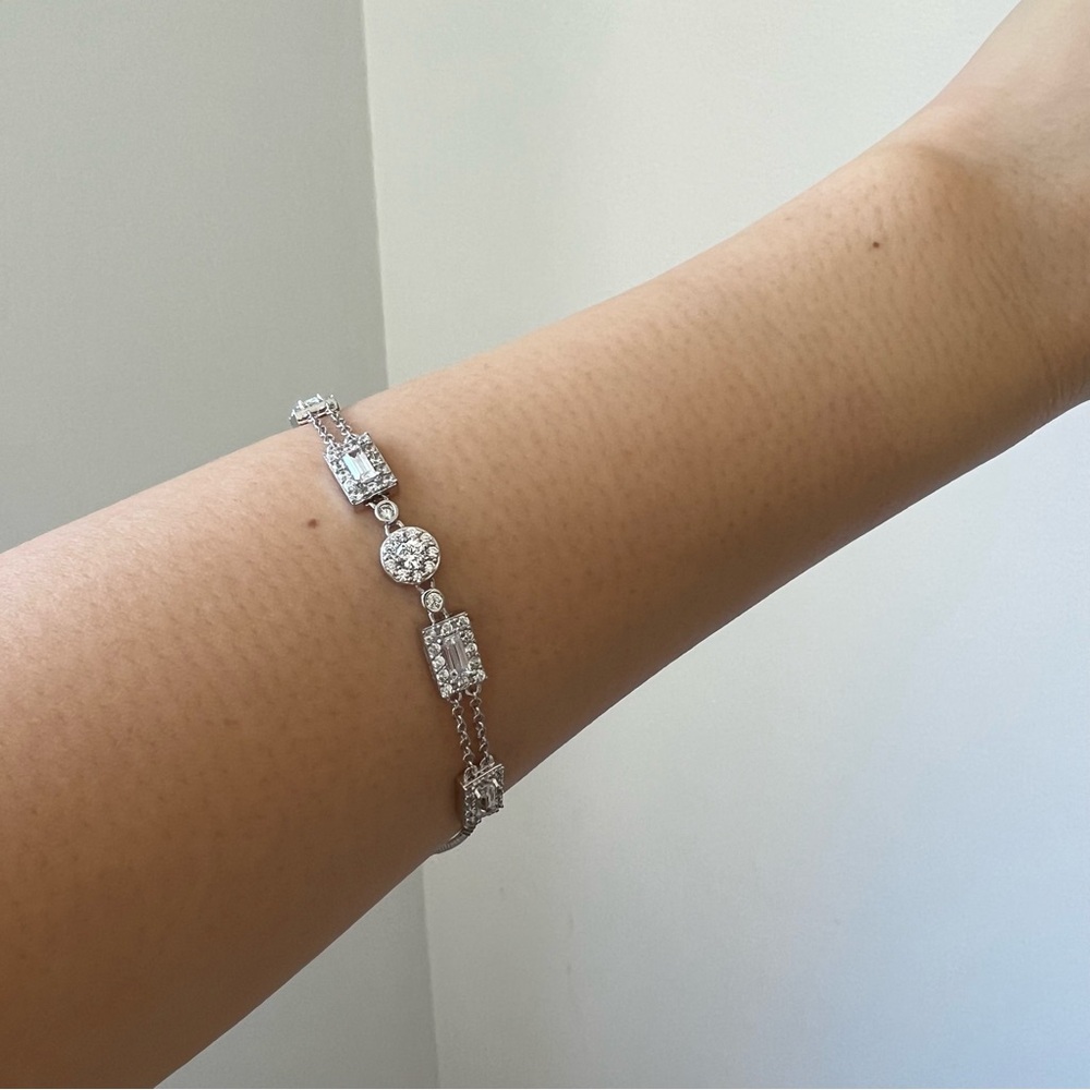 NEW Diamonique Adjustable Bracelet